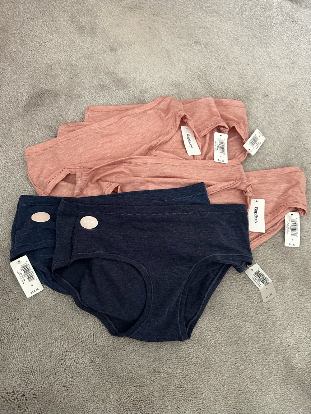 7 pack NWT Gap Breathe Hipsters pink and blues size S